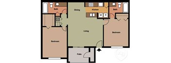 a diagram of a floor plan of a house
