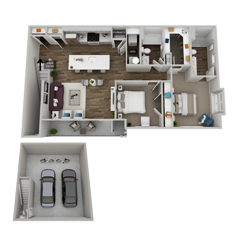 bedroom floor plan an in 2d
