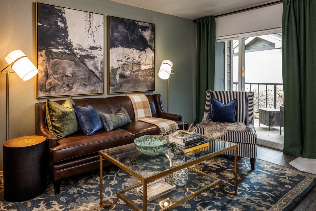 Model Apartment Home Living Room Couch