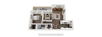 a floor plan of the villas at houston levee west apartments in cordova,