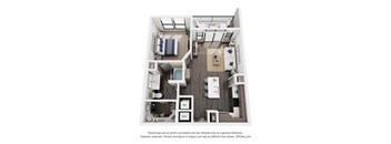 a 1 bedroom floor plan  villas at spring creek