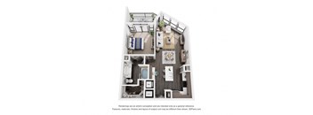 a 1 bedroom floor plan  villas at spring creek