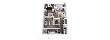 a 1 bedroom floor plan  villas at spring creek