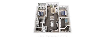 a 1 bedroom floor plan  950 sq ft