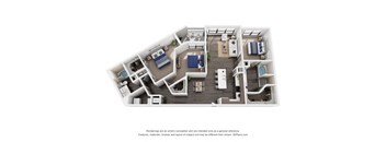 a 1 bedroom floor plan  950 sq ft