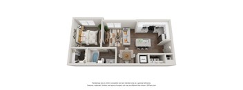 bedroom floor plan an in 3d