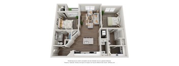 bedroom floor plan an in 1 bed 1 bath, opens a dialog