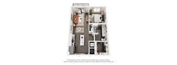 a 1 bedroom floor plan  woodland