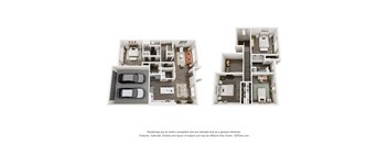 2 bedroom floor plan  the enclave at city center apartments
