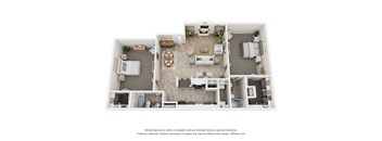 a floor plan of a 1 bedroom apartment with a bathroom and a living room