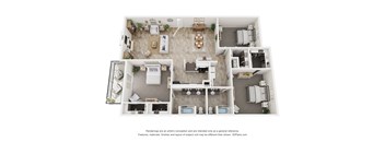 a floor plan of a 1 bedroom apartment with a bathroom and a living room