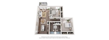 a 1 bedroom floor plan  sierra  2100 sq ft