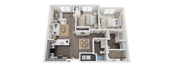 a 1 bedroom floor plan  the residences at