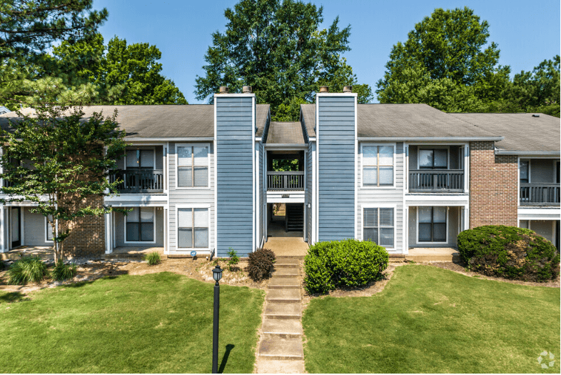 our apartments showcase a beautiful lawn
