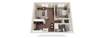 bedroom floor plan an open concept layout with a large closet and a balcony