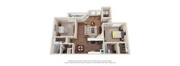 a floor plan is shown with the furniture shown in the image