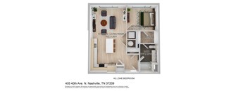 the floor plan of 446 46th ave n tn