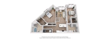 3d floor plan of the b4