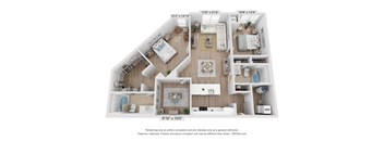 3d floor plan of the b5