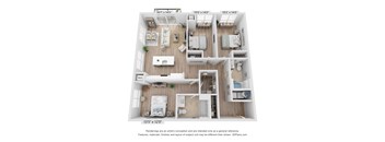3d floor plan of the c1