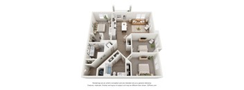 3 bedroom floorplan at The RIdge at NorthPointe