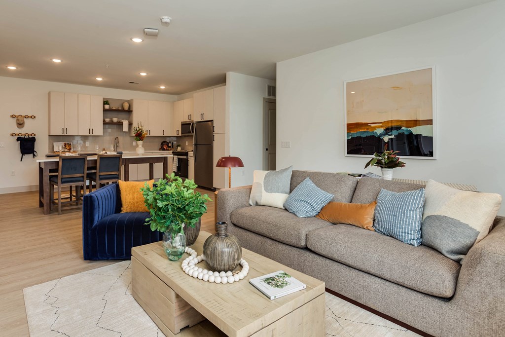 Spacious Living Room with Private Balcony or Patio