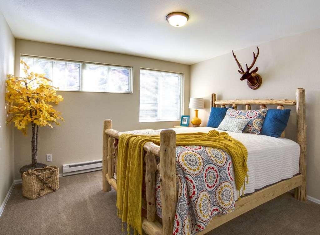 guest bedroom in a unit