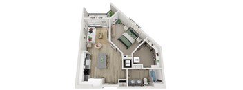 A 10'8" x 13'3" floor plan of a house with a living room, kitchen, and bathrooms.