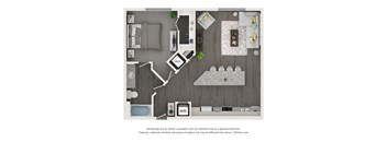this is a 3d floor plan of our studio apartment