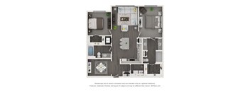 a 2103 sqft floor plan  1 bedroom