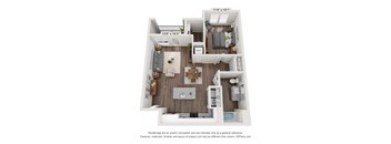 bedroom floor plan | luxury apartments in towson md | the mille brookhaven apartment