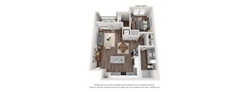 bedroom floor plan | luxury apartments in towson md | the southerly