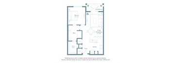One bedroom A2 plan