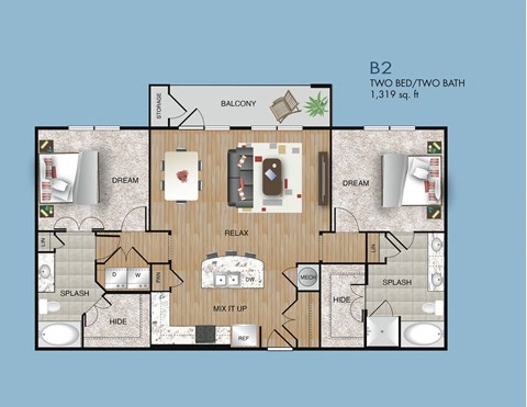 two bedroom apartments near 77077