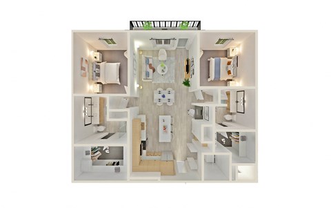 a bedroom floorplan of a 1 bedroom192 sq ft apartment
