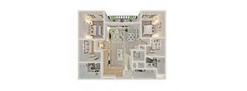 a floor plan of a 3 bedroom192 sq ft house
