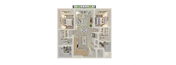 a floor plan of a 1 bedroom192 sqft apartment