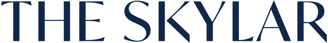 The image shows the words "THE SKYLAR" in large, bold letters.