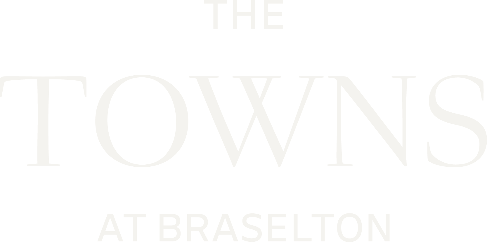 The green sign says The Towns at Braselton.