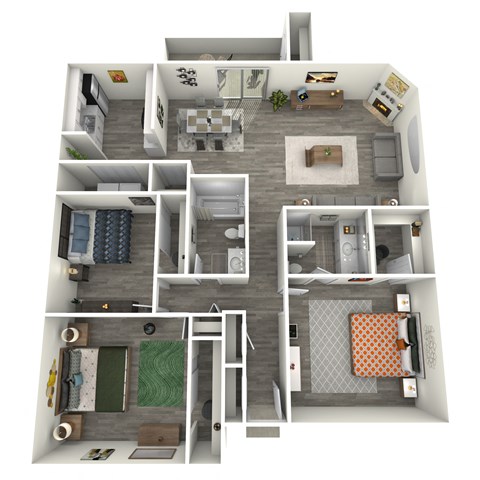 our apartments showcase a flexibility with our floor plans