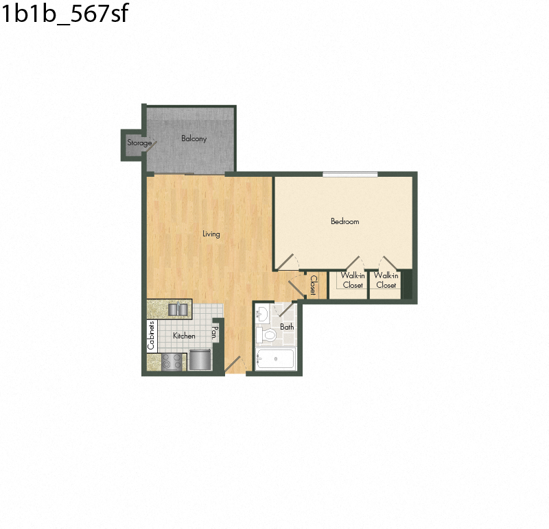 a floor plan of a home with a bedroom and a living room