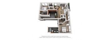the outlook floor plan of 1199 square feet