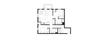 black and white floor plan of a house hypothetical