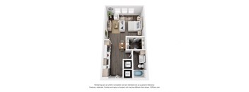 636 sq ft floor plan
