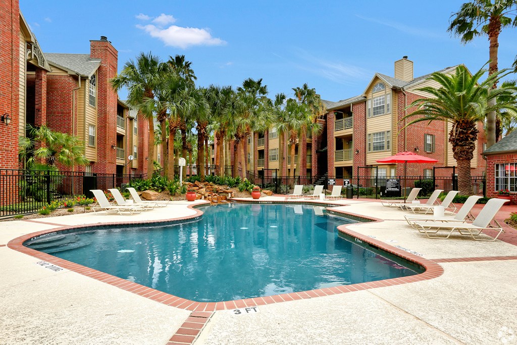 our apartments at the district feature a large swimming pool