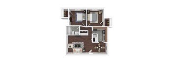 the 1122 square foot 1 bedroom floor plan  studio floor plans