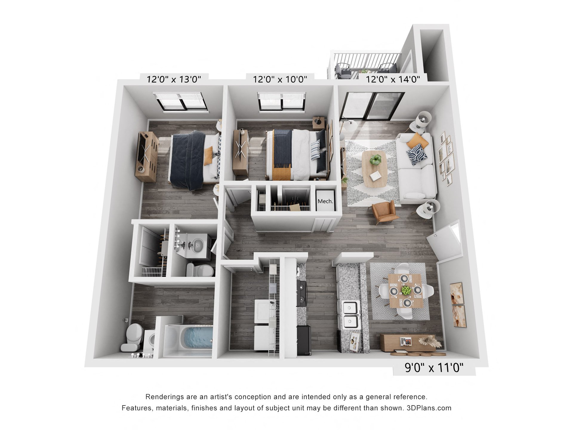 a 1 bedroom floor plan  summit  460 sq ft