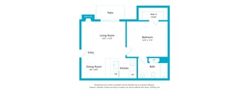A blueprint of a house layout with rooms labeled.