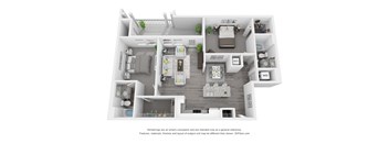 a 1 bedroom floor plan  950 sq ft