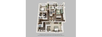 a floor plan is shown in this rendering